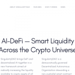 Singularitydao.ai Airdrop Review: AI-DeFi — Smart Liquidity Across the Crypto Universe.
