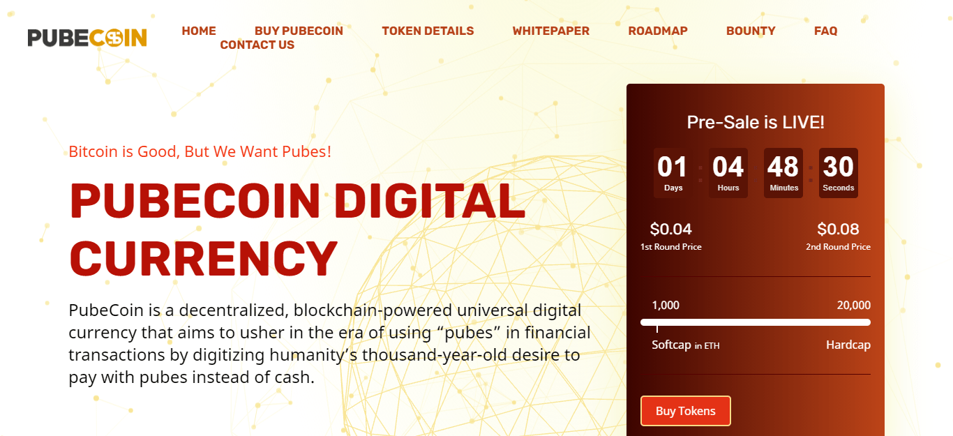 PubeCoin.com Review: blockchain Powered Universal Digital Currency.