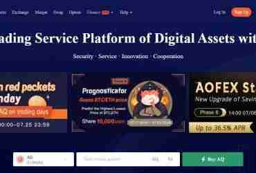 Aofex.com Global Leading Service Platform of Digital Assets with Security