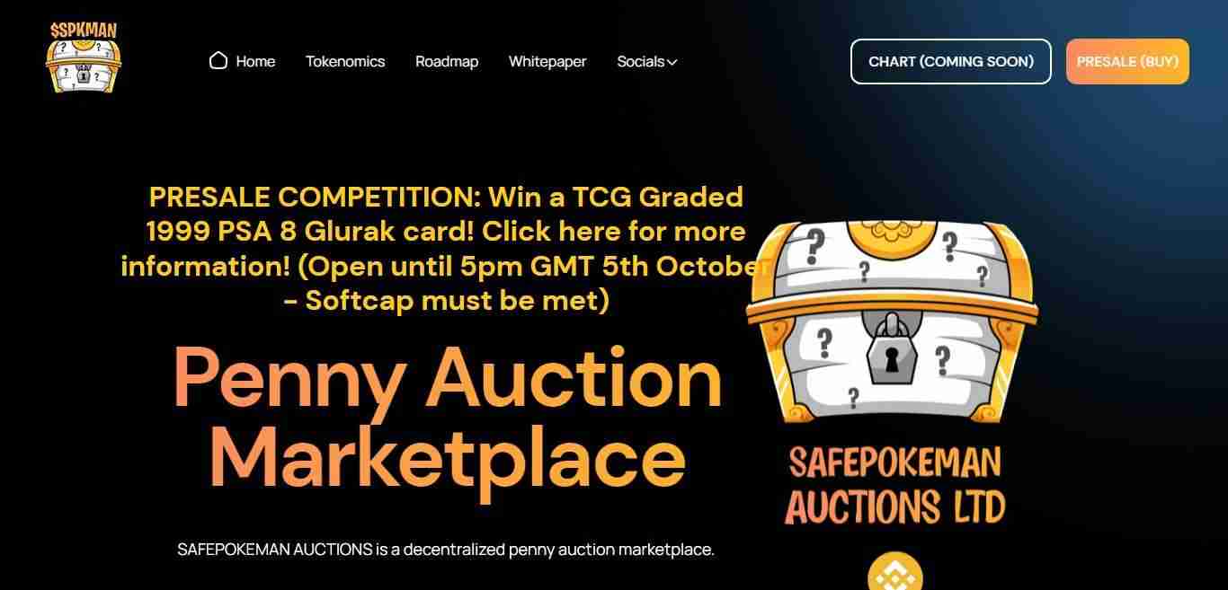 Safepokeman Ico Review: Decentralized Penny Auction Marketplace.