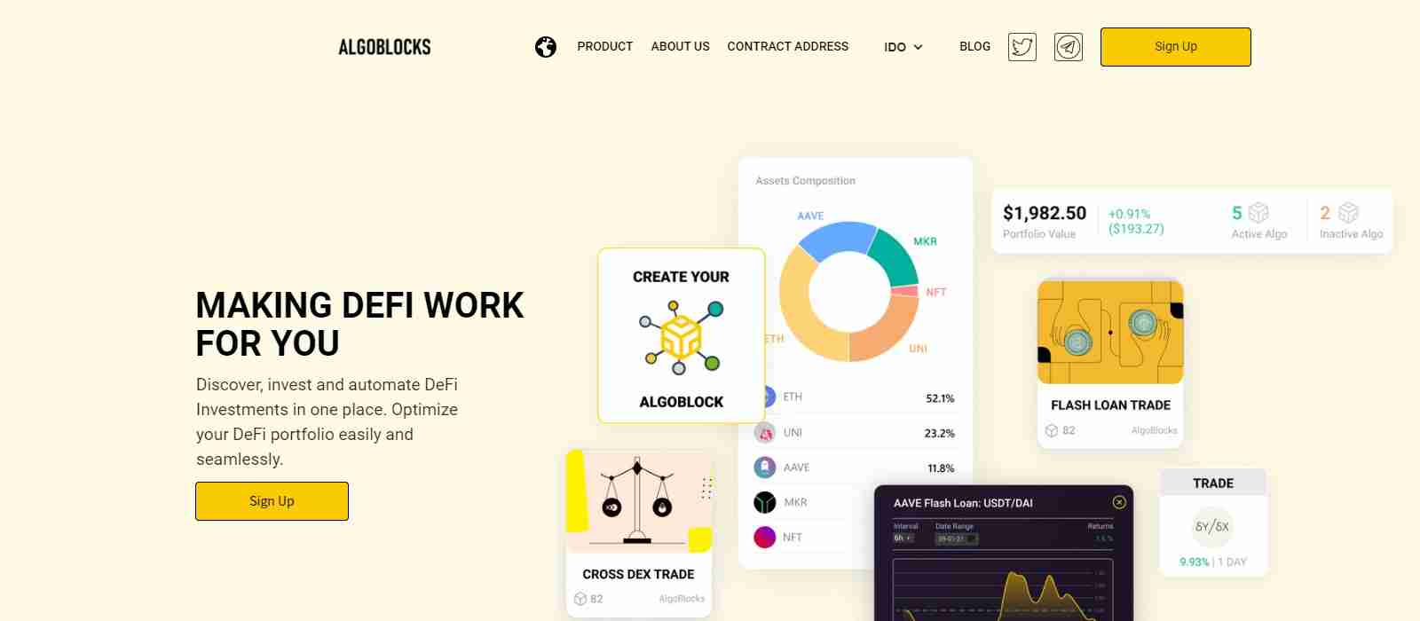 Algoblocks Ico Review:  Automate DeFi Investments in One place