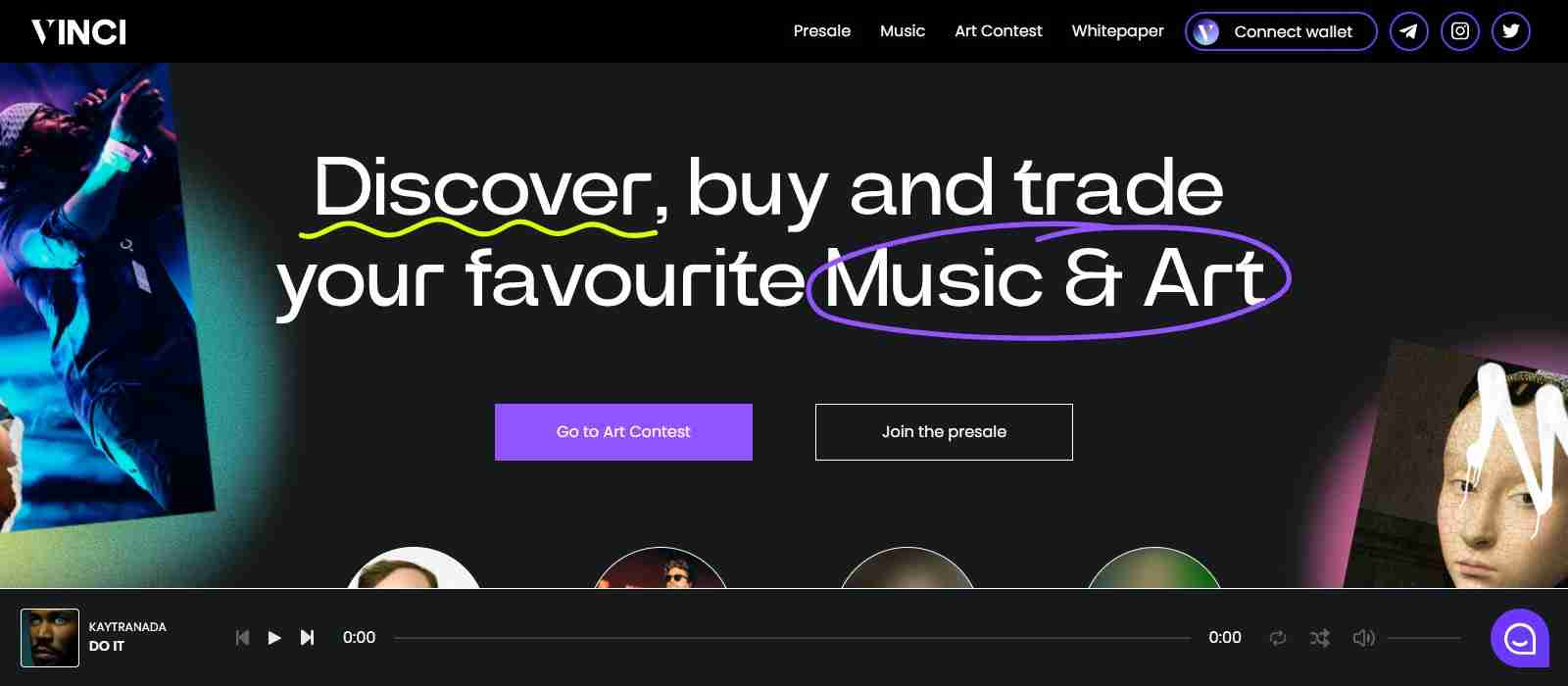 VINCI Airdrop Review: Discover, Buy and Trade your Favourite music
