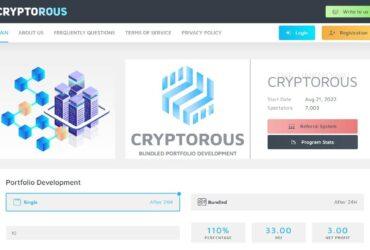 Cryptorous.vip Investment Project Review : Paying Or Scam Project ?