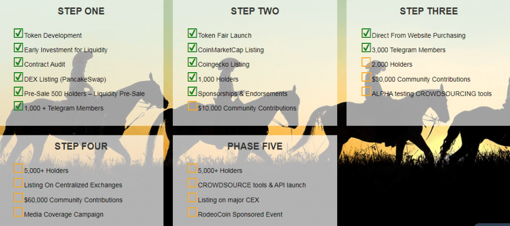 Rodeo Coin Roadmap