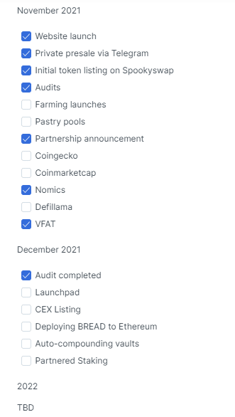 BakerGuild Roadmap