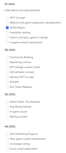 Super Soccer Roadmap