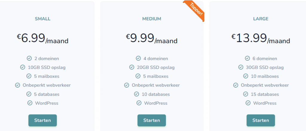 Hostingbelgie Price