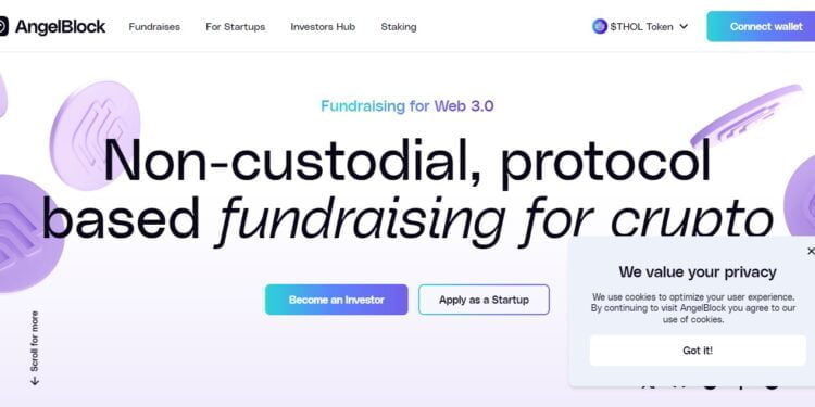 AngelBlock, DeFi protocol for crypto-native fundraising, announces it’s Startup Grant Program and platform launch
