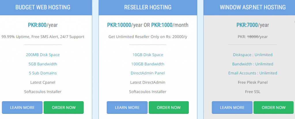 Pkwebhost Price