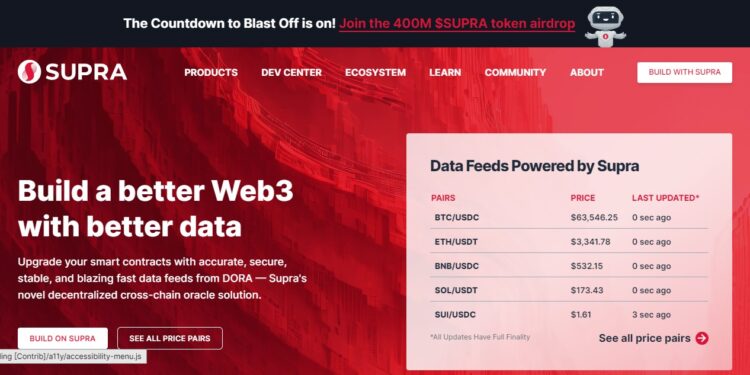 SupraOracles Releases Roadmap to Mainnet While Starting 550+ Signed Web3 Project Integrations