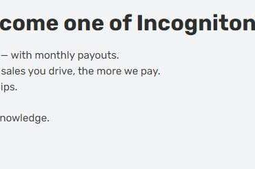 Incogniton Affiliate Program