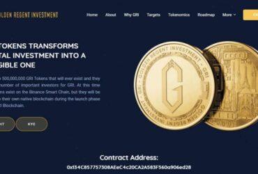 GOLDEN REGENT INVESTMENT (GRI) Coin Complete Detailed Review