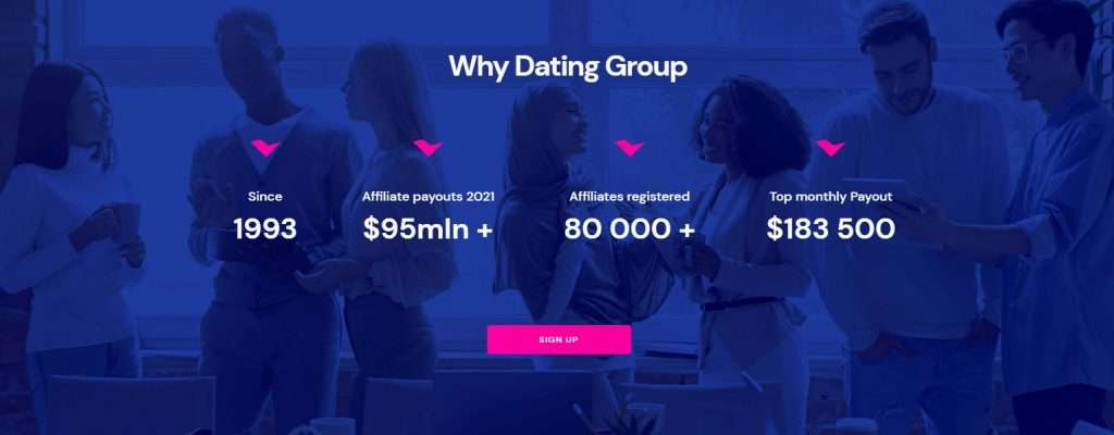 Dating Group Affiliate program