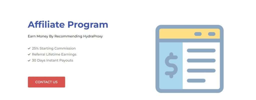 HydraProxy affiliate program