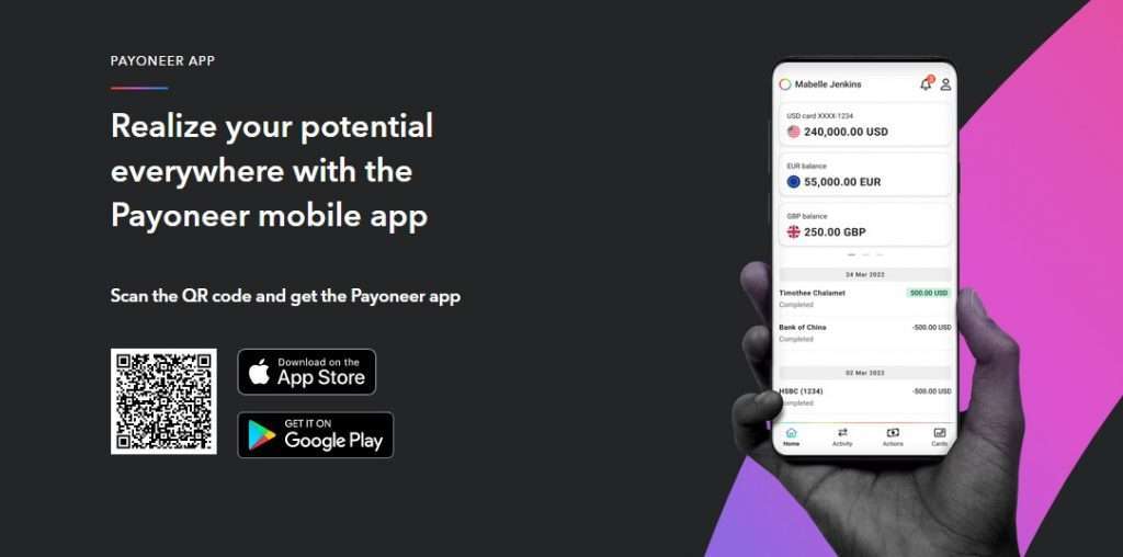 Payoneer Mobile App