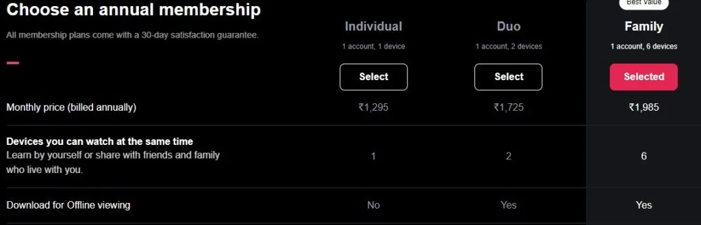MasterClass Price