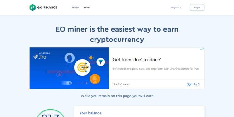 Eo Finance Mining Cloud Mining Review: Make Money on Cryptocurrency