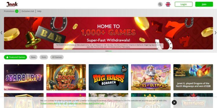 Jaak Casino Review : Latest 2023 Review