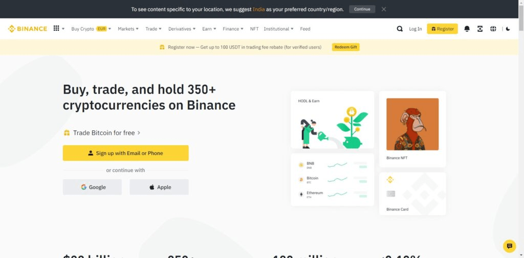 Binance (Best Crypto Exchange In Hongkong)
