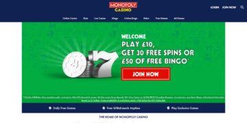 Monopoly Casino Review: Get 30 Free Spins