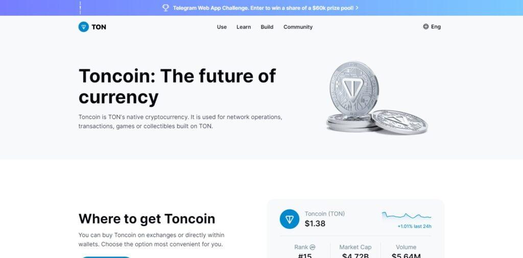 Toncoin (Best Crypto to Buy Now in Q3) 