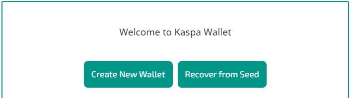 Kaspa Web Wallet