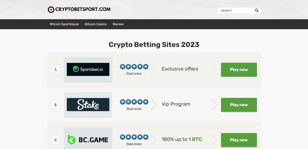 CryptoBetSports (Best Crypto Casinos)
