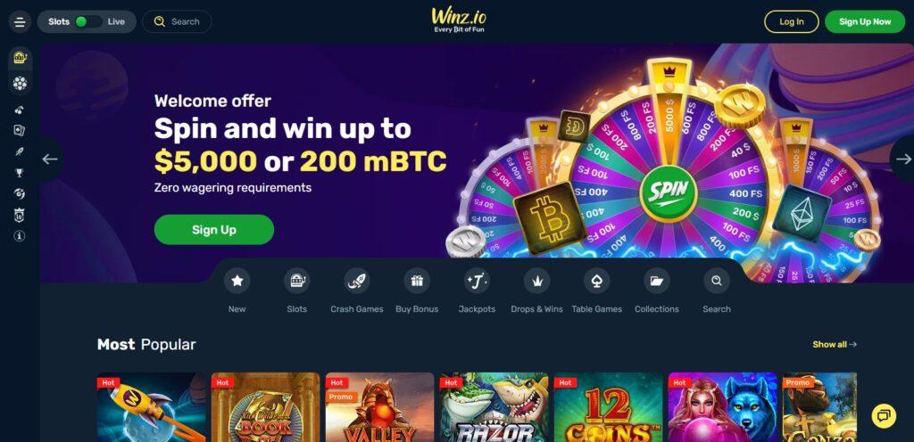 Winz.io  (Top Crypto Casinos)