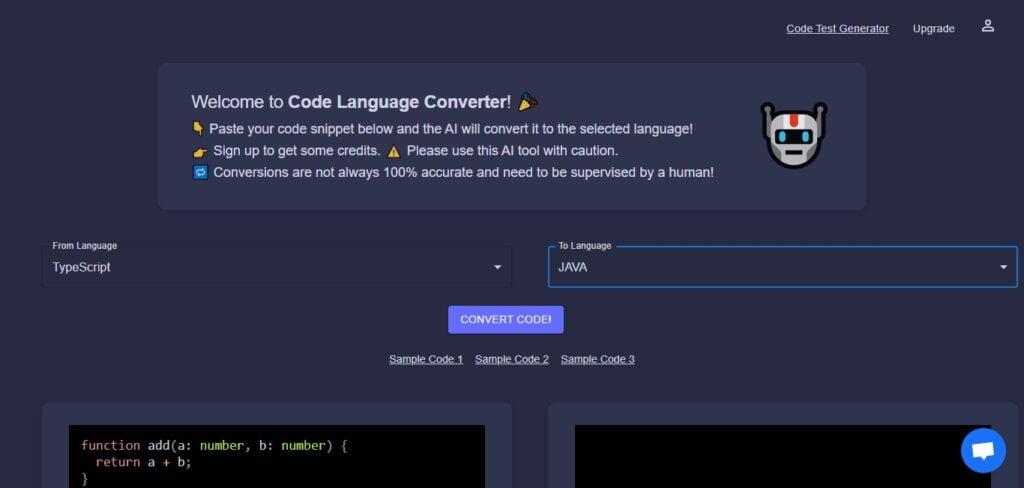 10.Code Language Converter