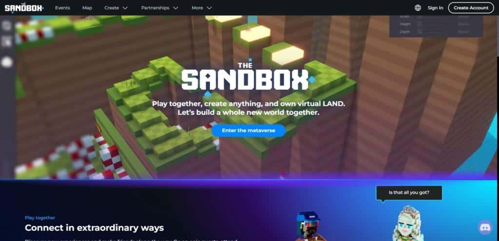  The Sandbox (Best NFT Games To Earn Money)