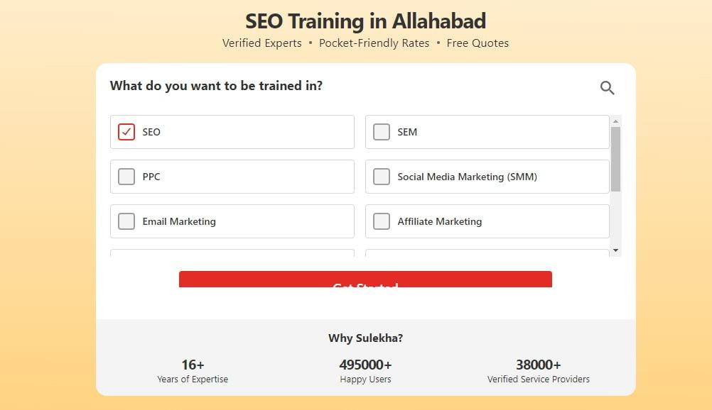 SEO Training Allahabad