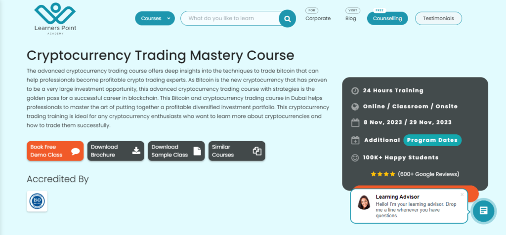 Learners Point – Cryptocurrency Trading Mastery Course