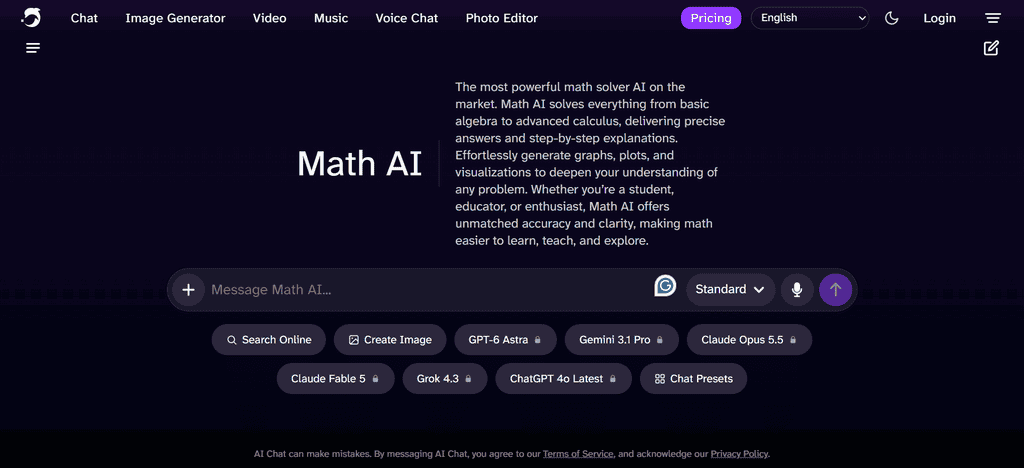 DeepAI Math
