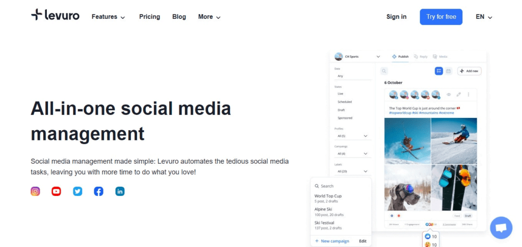 Levuro (Best Social Media Tools)