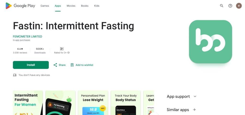 Fastin: Intermittent Fasting