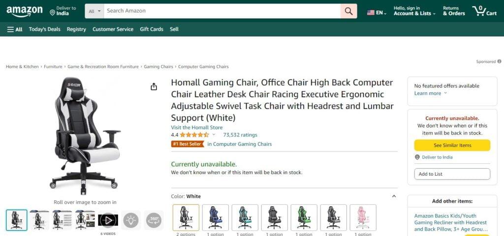 Homall Gaming Chair Office