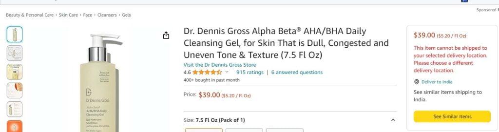 Dr. Dennis Gross Skincare AHA/BHA Daily Cleansing Gel