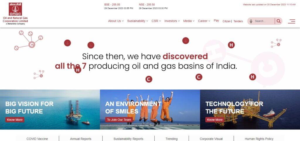 Oil and Natural Gas Corporation Ltd