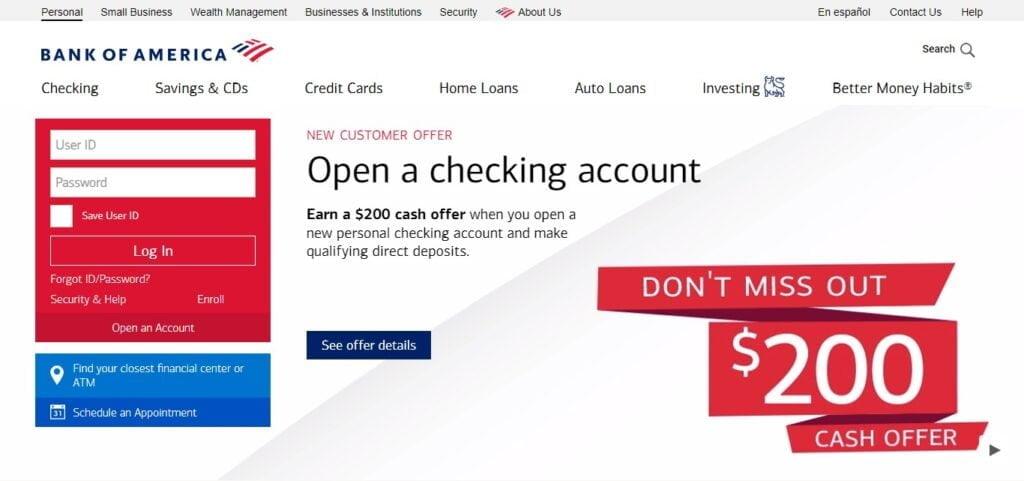 Bank of America Business Advantage Checking