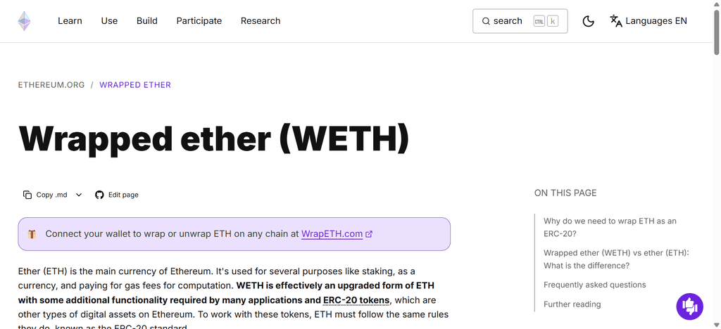 .Wrapped Ether