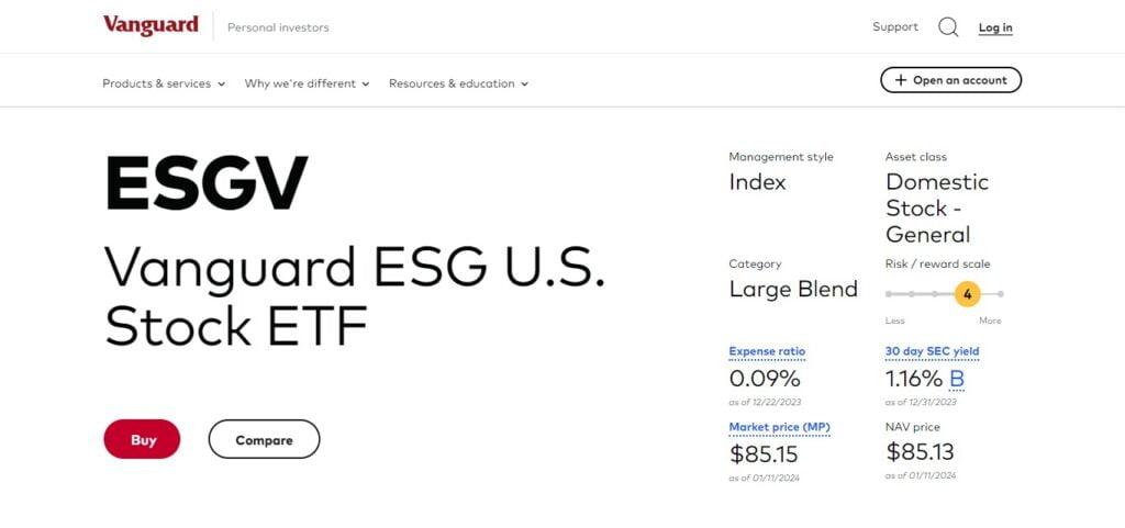 Vanguard ESG U.S. Stock ETF