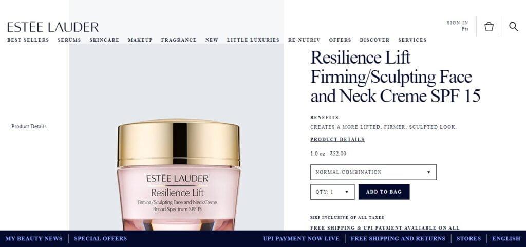 Estée Lauder Resilience Lift Firming/Sculpting Face and Neck Creme