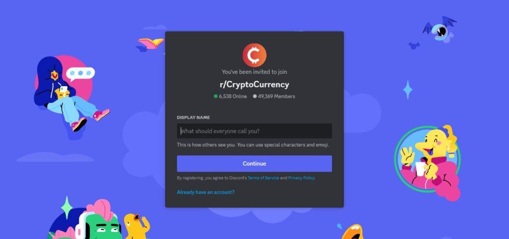 Reddit CryptoCurrency discord