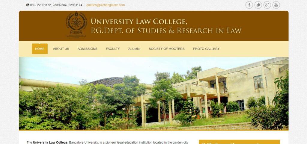 University College of Law Bangalore University, Bangalore