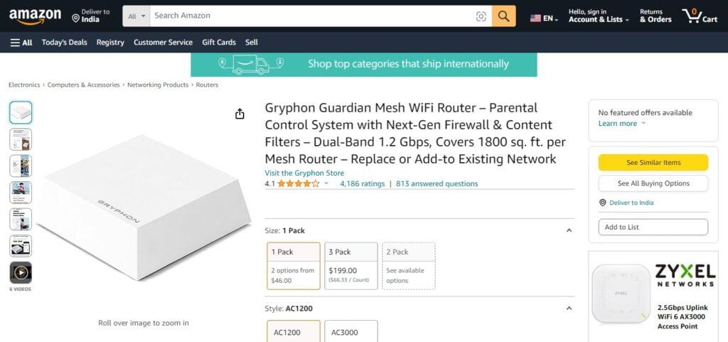 Gryphon Guardian Mesh WiFi Router