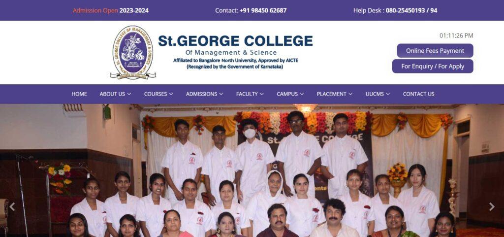 St George College of Management Science and Nursing, Bangalore