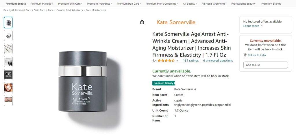 Kate Somerville Age Arrest Anti-Wrinkle Cream