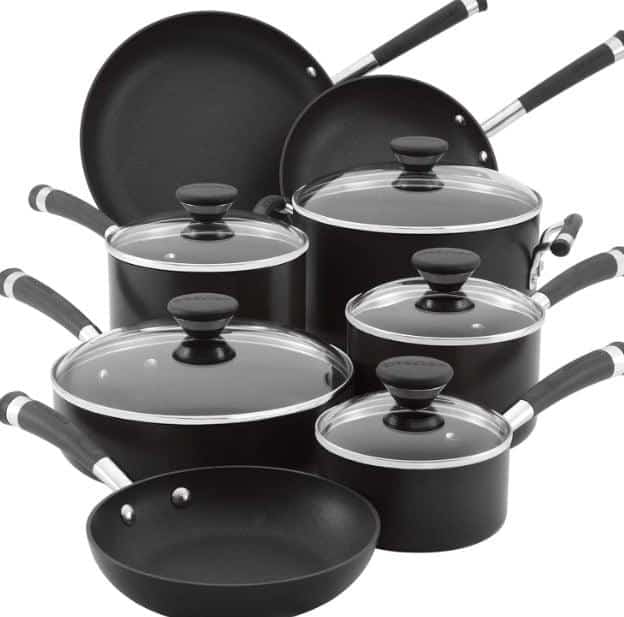 Circulon Acclaim Hard-Anodized Nonstick Cookware Set, 13-pc - Black