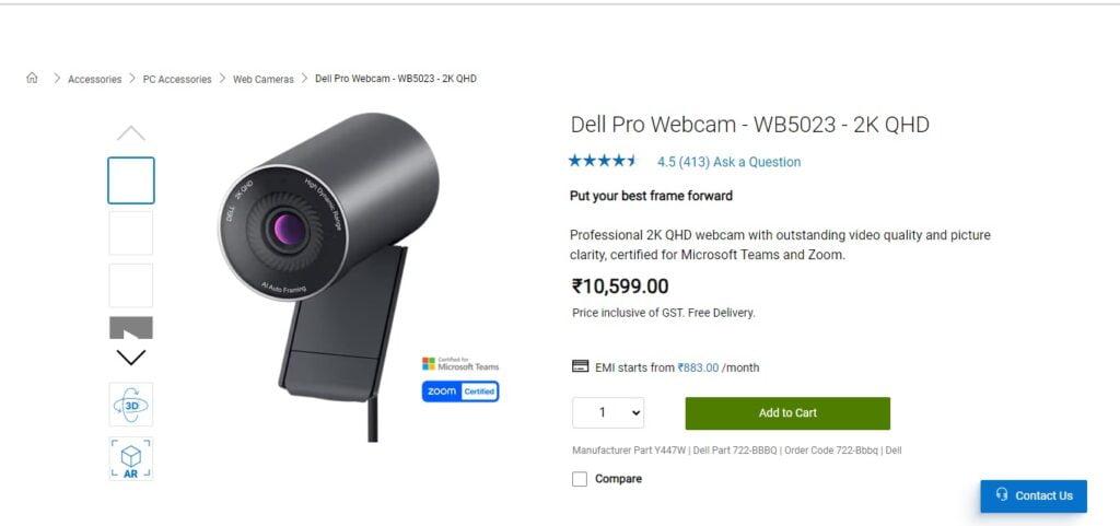 Dell Pro Webcam (WB5023)