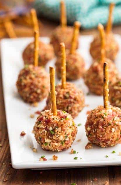 Loaded Cheese Ball Bites